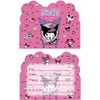 NINIMBLE 20pcs kuromi Birthday Party Invitations,kuromi Invitations Birthday Party Supplies