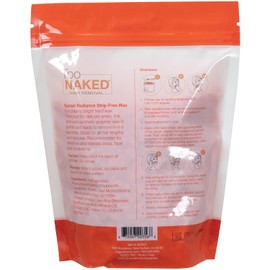 Too Naked Hair Removal Sunset Radiance Strip-Free Wax, Full Transparency with Creamy Consistency, Hypoallergenic for Sensitive Areas, Fragrance-Free, Unisex, 1 Lb.