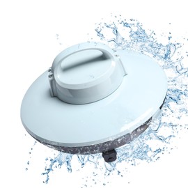 Borcolo Robotic Pool Cleaner, Pool Vacuum for Above Pools with Dual-Drive Motors, Self-Parking Technology for Above-Ground Flat Pools up to 645sq.ft (Lasts 90 Mins)