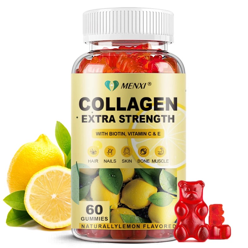 Hydrolyzed Collagen Gummies With Biotin,Vitamin C& E - For Skin