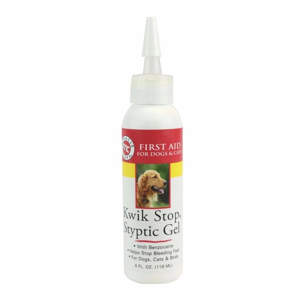 Dog Grooming Injury Barrier 4oz Applicator Top Kwik Stop Styptic