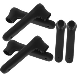 Protector de Puertas Automovil, Cubierta de Silicona para Pomo de Puerta, Anticolisión, 6 Piezas, Negro, para Niños y Adultos Mayores