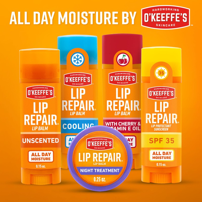 O'Keeffe's Lip Repair Lip Balm With Cooling Relief for Dry,
