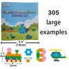 ZazzyKid Kids Magnetic Pattern Blocks Set: 216 PCS Geometric Shape