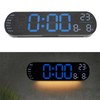 Digital Wall Clock Large Display with Remote Control Auto Brightness