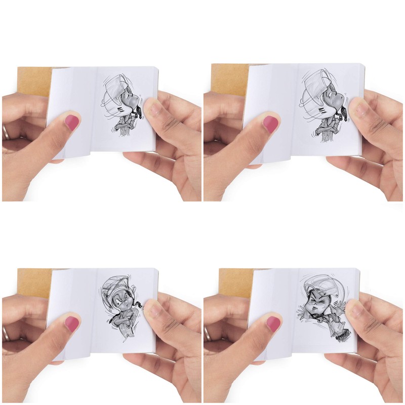 Belle Vous Flipbook Paper Kraft Paper Pad Blank (Pack of