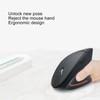 Sanpyl Ratón Vertical, Ratón Ergonómico con Batería Inalámbrica de 2,4