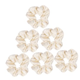WOONEKY Hair Accessories for Women Girls 6pcs Rhinestone Hair Ties Stretchy Fabric Scrunchies for Ponytail Holders