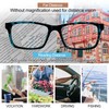 OCCI CHIARI Bifocals Reading Glasses for Men,Transition Square Eye Protection