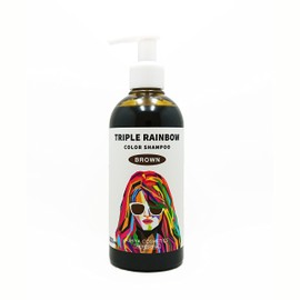 Triple Rainbow Color Shampoo Brown 10.1 fl oz (300 ml)