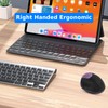 ASHATA Ratón Ergonómico para Diestros, dpi Ajustable, Ratón Vertical Inalámbrico