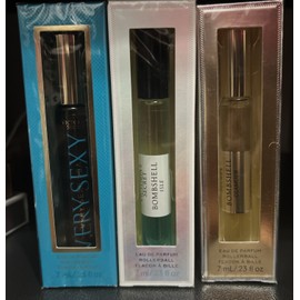 Victoria's Secret LOT OF 3 VICTORIA'S SECRET BOMBSHELL  ROLLERBALL EAU DE PARFUM PERFUME .23oz7ml