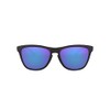 Oakley OO9013 Frogskins Square Sunglasses, Matte Black/Violet Iridium, 55 mm