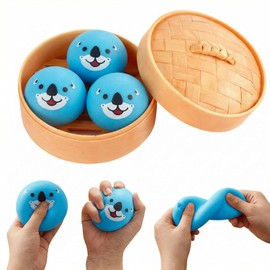 3 piezas de bolas de masa hervida (azul)