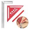 Speed Square, 7.28inch Woodworking Set Square Tool, Red Metric Triangle