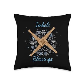 Brigid’s Cross Pagan And Christian Irish St Patrick Imbolc Throw Pillow