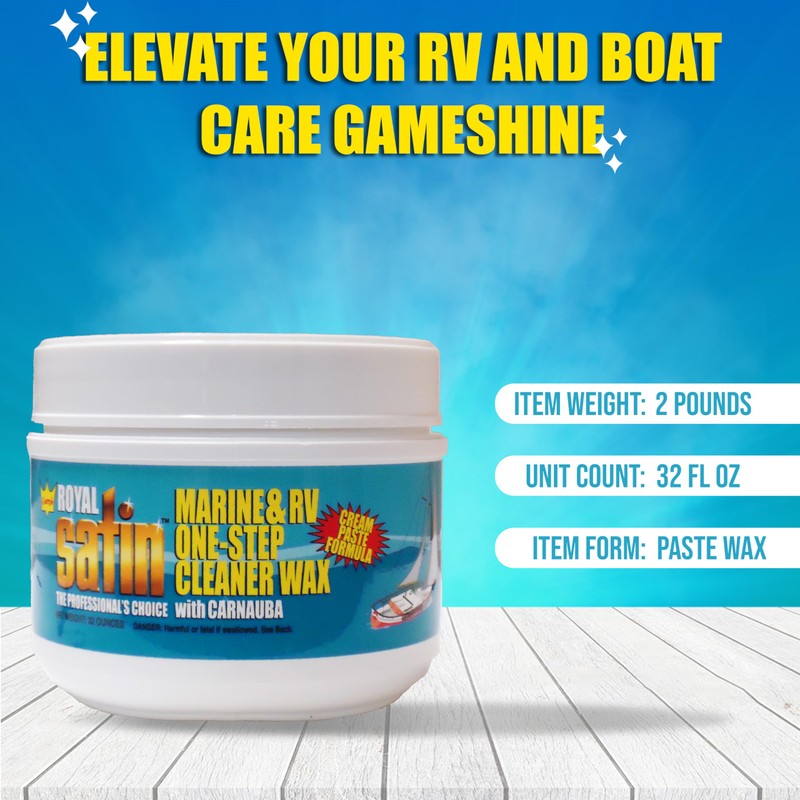 Garry's Royal Satin Marine & RV ONE STEP Cleaner Wax