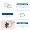 sourcing map 7/16" Split Lock Washer, 50Pcs Carbon Steel Spring