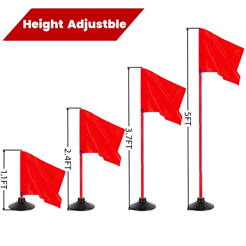 5FT Corner Flags for Soccer Field Set of 4 with