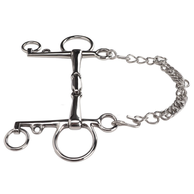 Stainless Steel Horse Pelham Bit Gnaw Resistant Ease of Control
