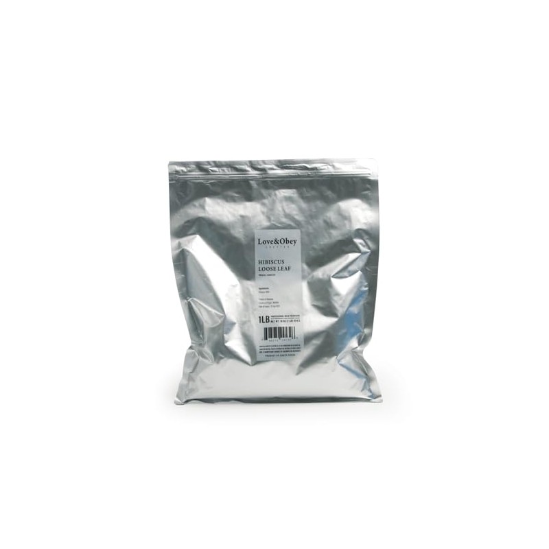 LOEYTEA Loose Leaf Herbal Tea, 1 lb Pouch, Hibiscus