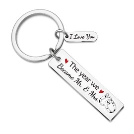 Unique Gifts Wedding Anniversary for Husband Wife Him Her Perfect I Love You Gift for Men Women Meaningful Soulmate Birthday Christmas Valentines Day Gifts Bride Groom Newlyweds Keychain Presents