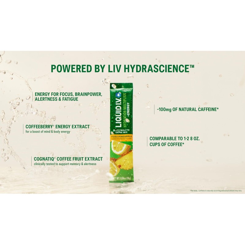 Liquid I.V.� Hydration Multiplier + Energy - BlackBerry Peach -