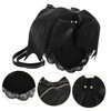 Sosoport Bat Swing Backpack Leather Satchel Fashionable Bat Design Comfortable