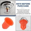 30 Pcs Fire Sprinkler Covers With Magnet Orange for Ceilings