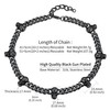 Mens Black Curb Chain Celtic Skull Necklace Gothic Style Cuban