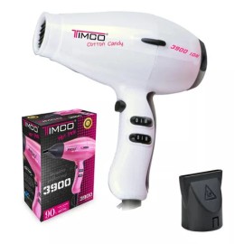 Timco Secadora Prof Cabello Cerámica+ion C/boquilla Timco Hp-3900b Color Blanco