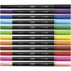 Bic Intensity Felt Tip Pen Set, Dual Tip Brush Pen