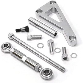 SBC Alternator Bracket, Long Water Pump Lwp Aluminum Alternator Bracket Kit Polished for Chevy SBC 350 Small Block Engine