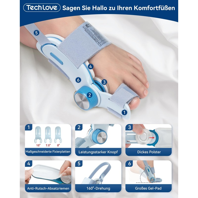 Tech Love Hallux Valgus Correction Fixing Plate Upgrade Double Tension