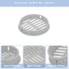 sourcing map 8Pcs 60mm/2.36" Circular Soffit Air Vents, Plastic Soffit