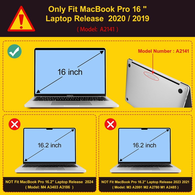 Mektron for MacBook Pro 16 inch Case 2020 2019 Release