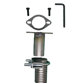 GenExhaust for WGen11500TFc Generator 1 Galvanized Steel tubing Exhaust Extension 3 Feet Long