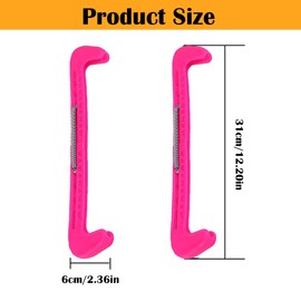 1 Pair of Ice Skate Protectors, Blade Protectors for Ice Hockey Skates, Adjustable Spade Protection, Ice Skate Protectors, Universal Blade Protectors for Most Ice Skate Sizes