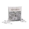 CloverCrafts 50 x Silver Glitter Engagement Ring Confetti – Wedding