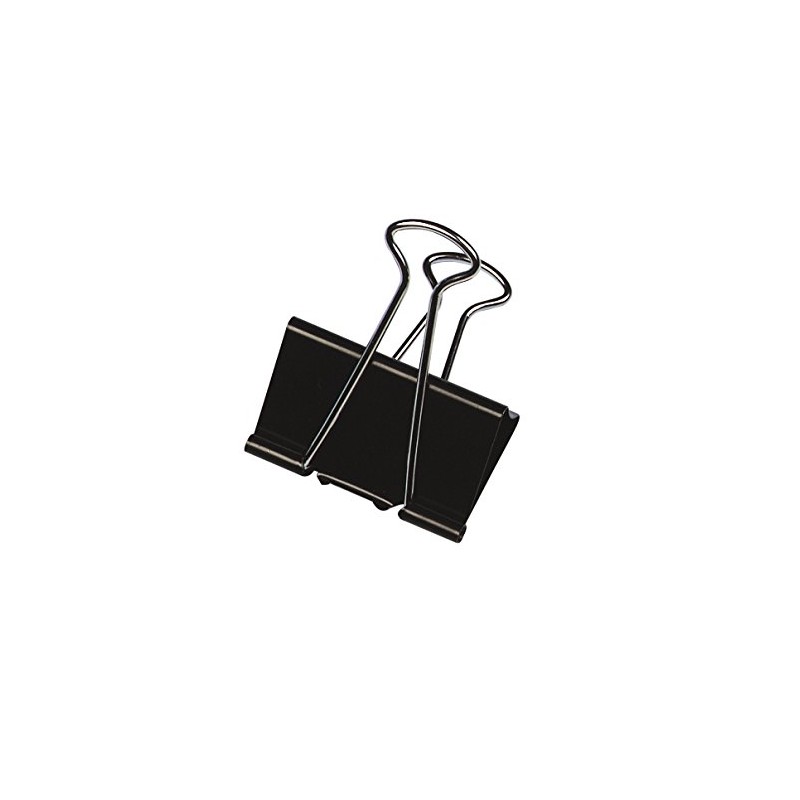 Q-Connect Foldback Clip 24mm Black (10 Pack) KF01283