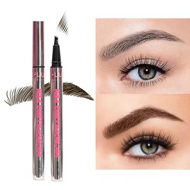 C LUX Microfilling Brow Pen - Compact Design for Easy Application, Ideal for Everyday Use Flawless Makeup Waterproof Microblading Eyebrow Pen Waterproof Quick-Drying Eyeliner Microblade Pen for Eyebrows Long Lasting Waterproof Eyebrow Pencil - Colour: Da