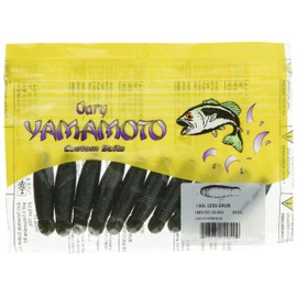 Smith LTD Worm Gary Yamamoto Immoglub 2.0 inches (50 mm), Approx. 0.2 oz (5.7 g), Green Pumpkin/Black & Small Blue Flake #363 Lure