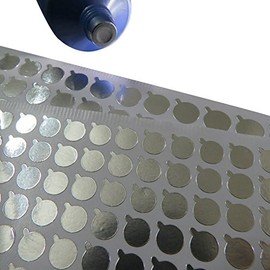 2Sheets 9mm Aluminum Foil Film Sticker Seal for Bottles Stopper Soft Tube(120pcs/sheet)