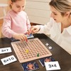Wooden Multiplication Board Educational Multiplication Game Board for Learning Teaching