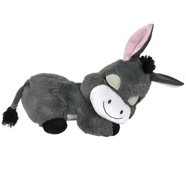 Forest & Twelfth 14.5” Dozy Stuffed Animal – Adorable Sleeping Barnyard Large Stuffed Animals for Babies, Infants, and Toddlers, Adorable Big Plushies Ideal as Home Decor, Cuddle Pillow (Donkey)