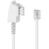 deleyCON 10 m Telephone Cable, TAE-F Plug to RJ11 Plug,