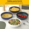 Berglander Pasta Bowls Set of 4, Reusable Salad Bowls 37oz