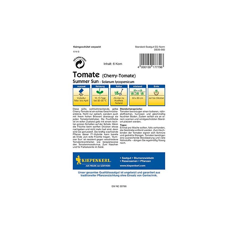 Tomatoes Cherry Tomato Summer Sun F1