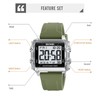 Gosasa Square Men's Women's Digital Watch Big Numbers Dial Waterproof