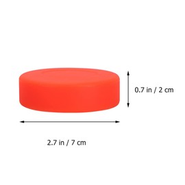 BESPORTBLE 3Pcs Ice Hockey Puck Orange Hockey Pucks for Practicing Training (Orange)
